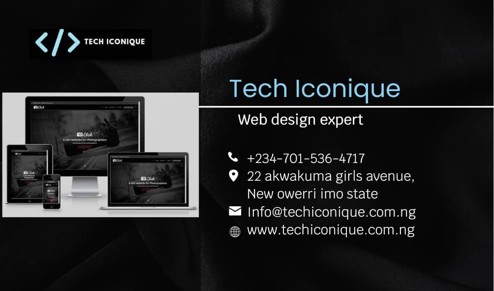 web design info card